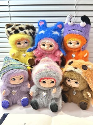 Wakuku Fuzzy Trendy Fun Party Series Plush Blind Box Toy Confirme