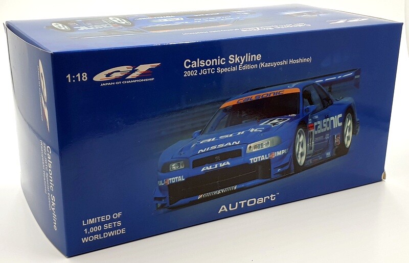 AUTOart JGTC 2002 CALSONIC SKYLINE 1/18