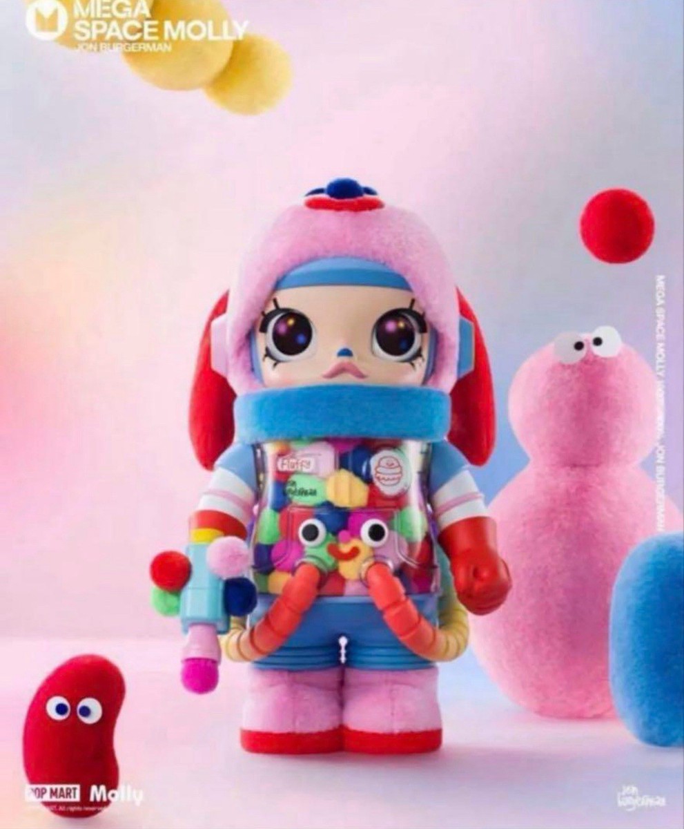 1DAY!! POPMART MEGA SPACE MOLLY 400% Jon Burgerman authentic NEW