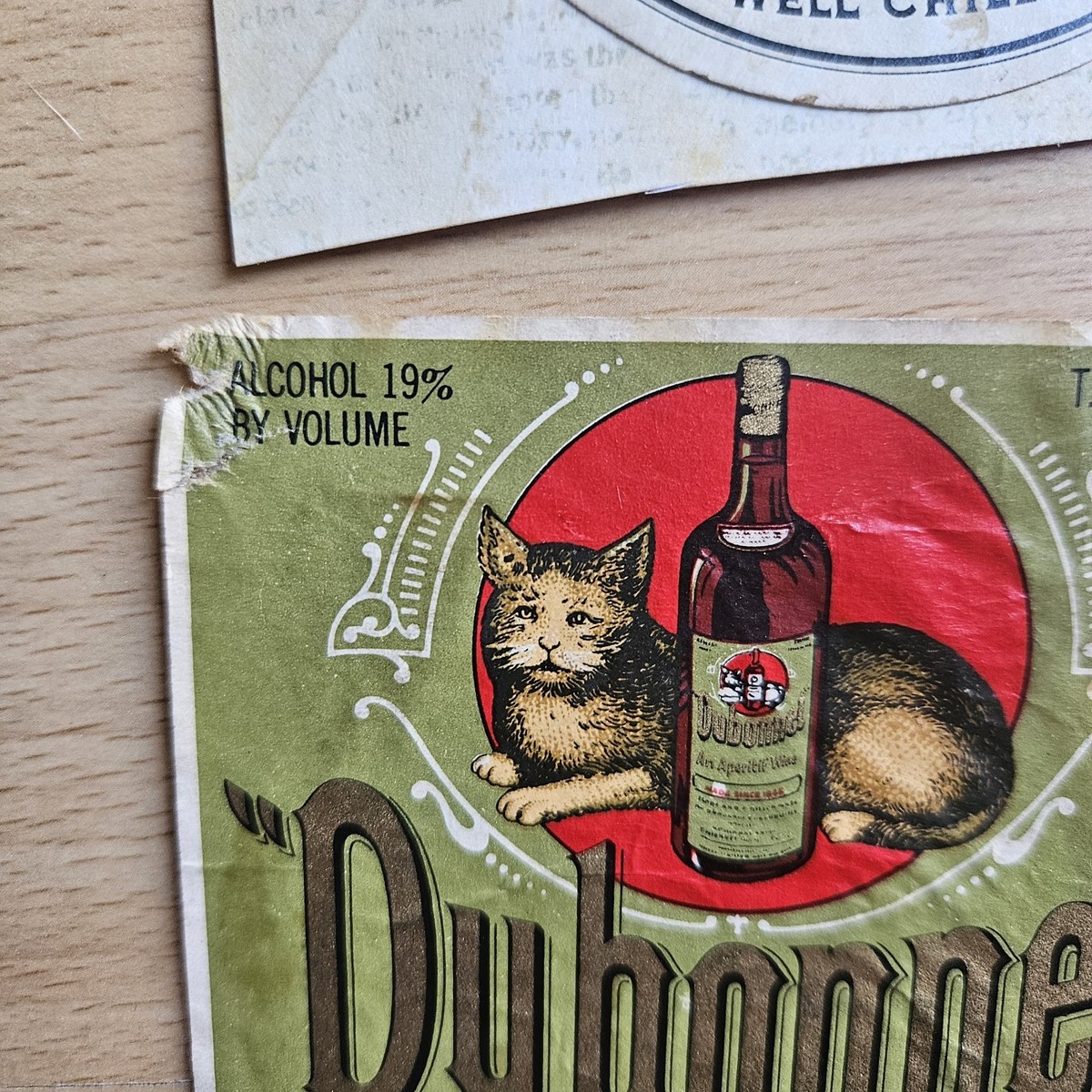 Vintage 1940s Dubonnet Corp Aperitif Wine Philadelphia Pa Cat