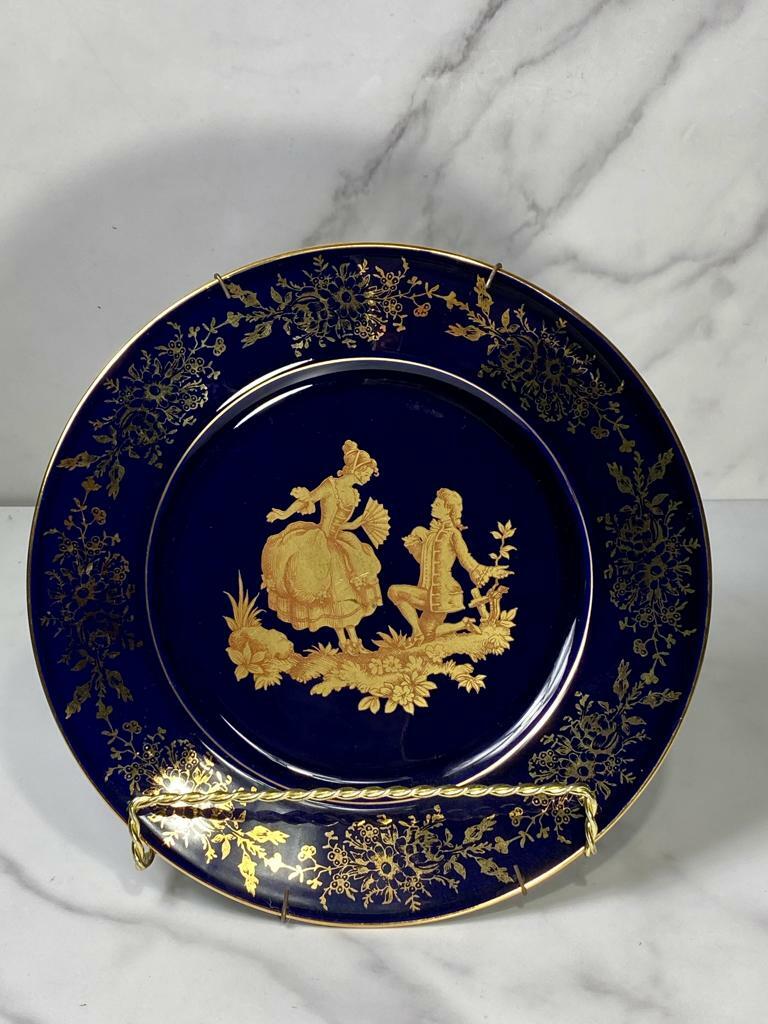 Limoges Castel France 22K Gold Plate Curtsying Couple | eBay