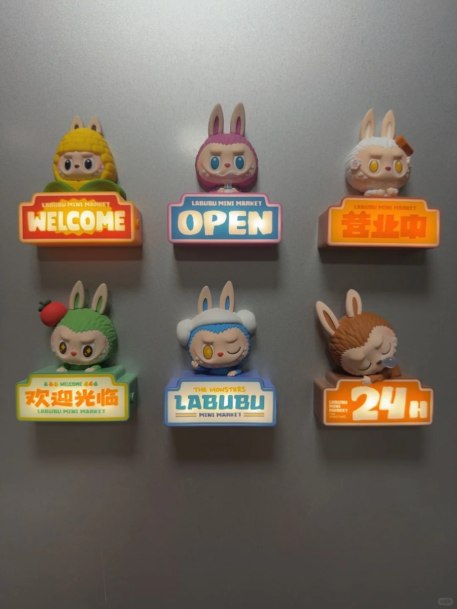 POP MART LABUBU THE MONSTERS Wacky Mart Series-Fridge Magnet Blind
