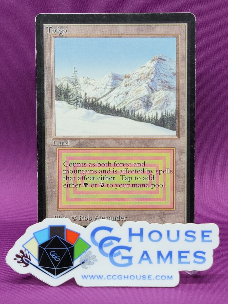 MTG Taiga デュアルランド Magic The Gathering REVISED TAIGA DUAL