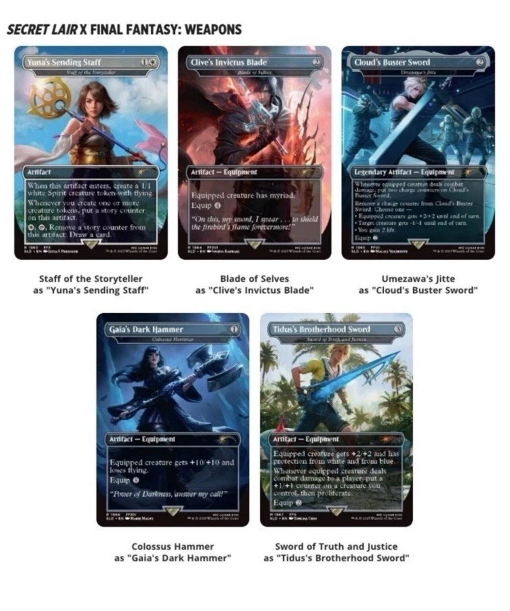 ff Secret Lair Weapons （英語版） Foil版2set ff Secret Lair