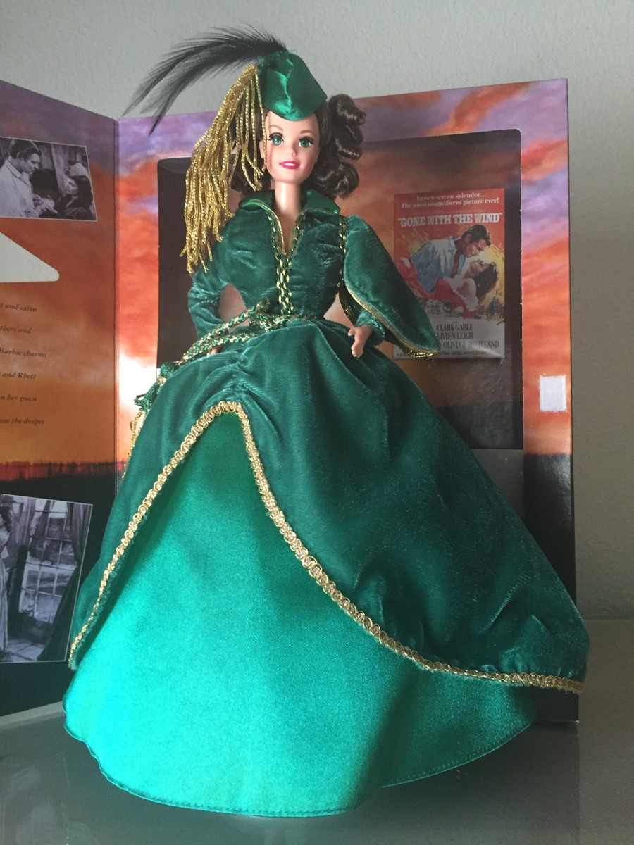 バービー人形「風と共に去りぬ」グリーンカーテンドレスのスカーレット