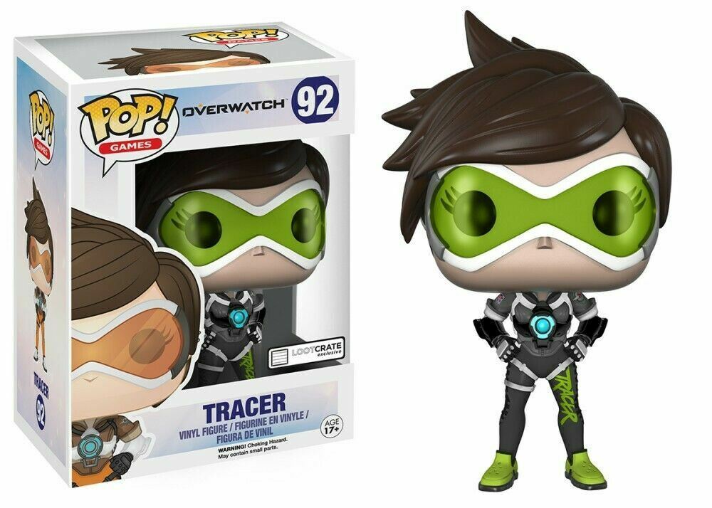 Funko Pop! Overwatch Tracer [Sporty Green] Loot Crate Exclusive