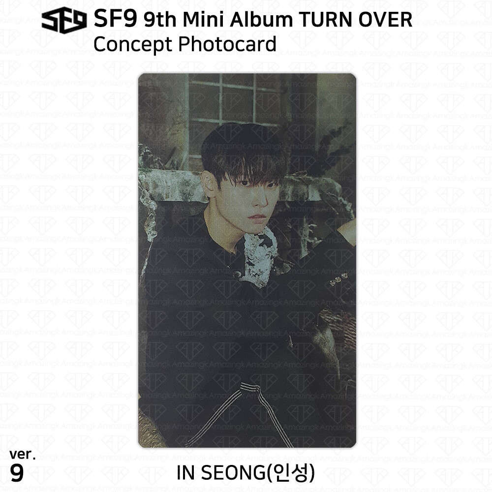 SF9 9th Mini Album Turn Over Concept Photocard Message Card KPOP K