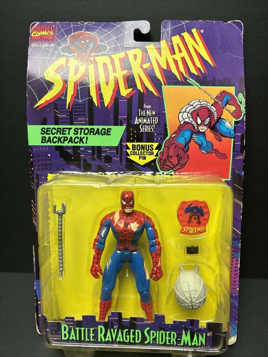New Sealed Spider-Man Battle Ravaged Action Figure Animated TV Toy
