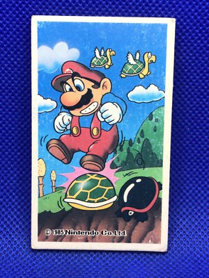 Super Mario Brothers BROS 1985 card menko 3in Nintendo Japanese