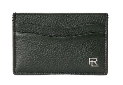 Ralph Lauren Purple Label RL Monogram Plaque Leather Card Case