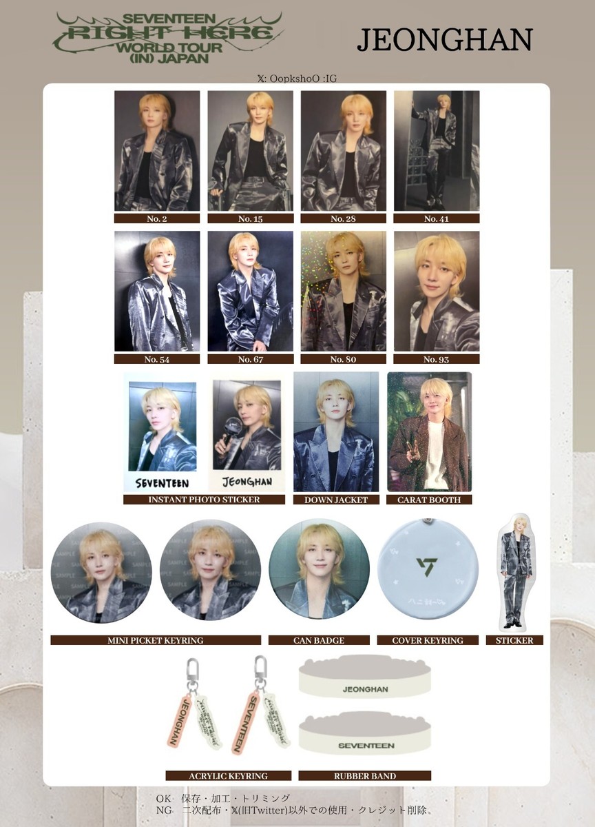 SEVENTEEN 2019 WORLD TOUR IN JAPAN 公式トレカ SEVENTEEN RIGHT HERE