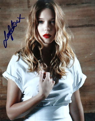 セール中…レア・セドゥ直筆サイン入り2Lサイズ写真Léa Seydoux