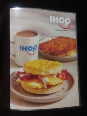 IHOP Restaurant Official MENU Fall/Winter 2023! 10 page Genuine