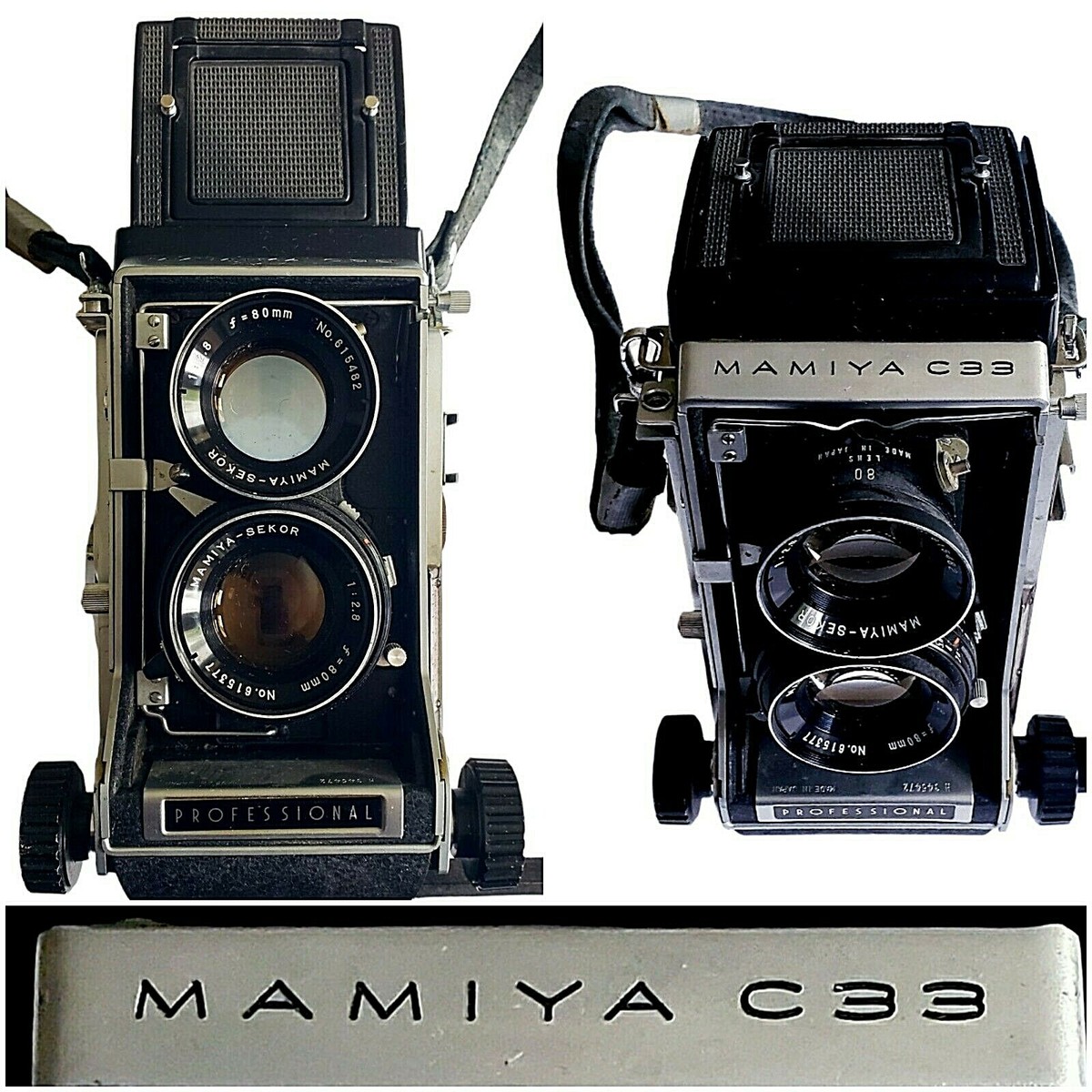 Mamiya C33 Professional 6x6 TLR Camera With Sekor 80mm f2.8 Lens