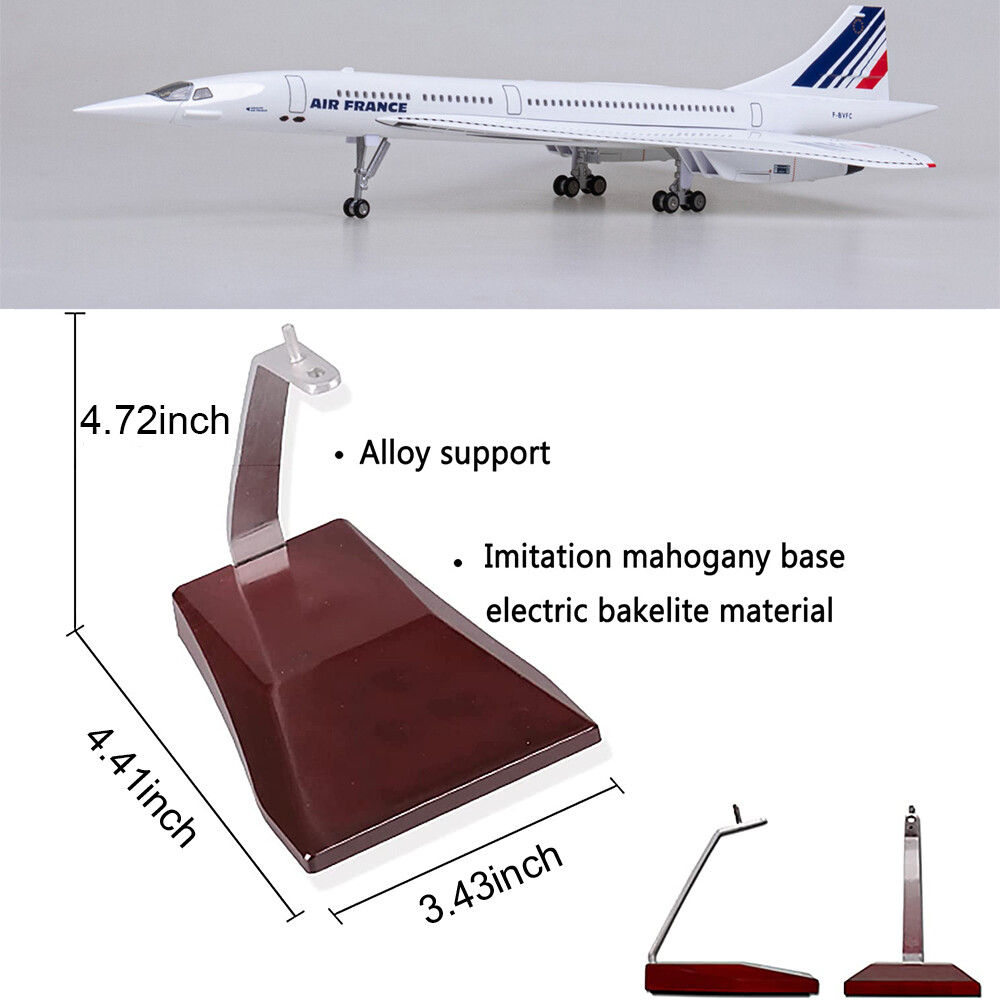 1/125 Air France Concorde Airplane With Voice Light Plane Model
