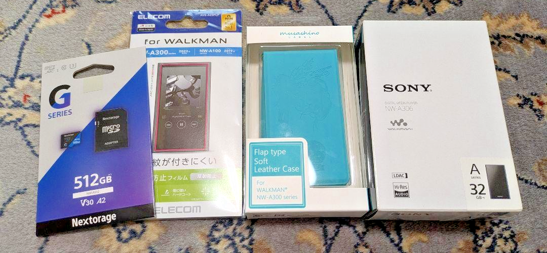 Sony Walkman NW-A306 Hatsune Miku Edition Blue 32GB Hi-Res SD512GB