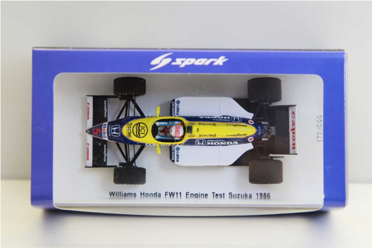 スパーク 1/43 ウィリアムズホンダ FW09B マンセル 鈴鹿エンジンテスト