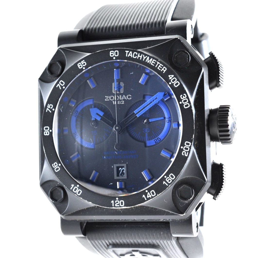 Zodiac ZMX01 ZO8538 Adventure Black [Near MINT] Men's Watch Quartz