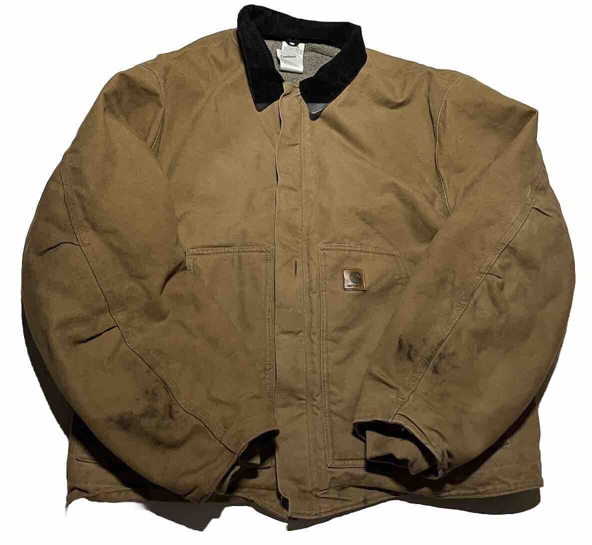 Carhartt J164 CML Sherpa Lined Dearborn Jacket Size Men's 2XL AK5
