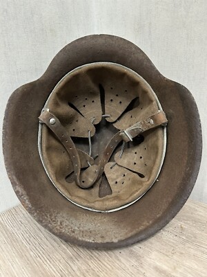 German Helmet M42 WW2 original paint (without restoration) WWII