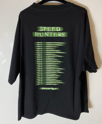 Balenciaga Speed hunter logo T-shirt Oversized TEE LAVE NOIR Black