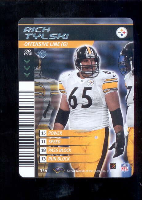 2002 NFL Showdown RICH TYLSKI Pittsburgh Steelers Card | eBay