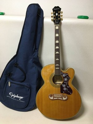 Electric Acoustic Guitar Epiphone EJ-200SCE VN Natural with Soft