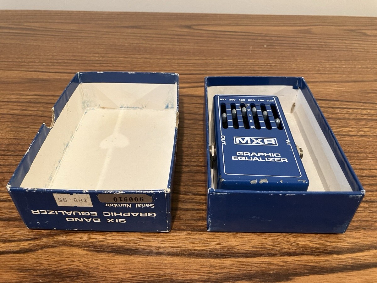 Vintage MXR Six Band Graphic Equalizer Effects Pedal W/Origina Box