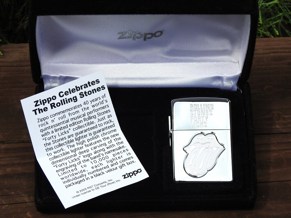 The Rolling Stones Limited Edition Forty Licks Zippo Lighter - 40