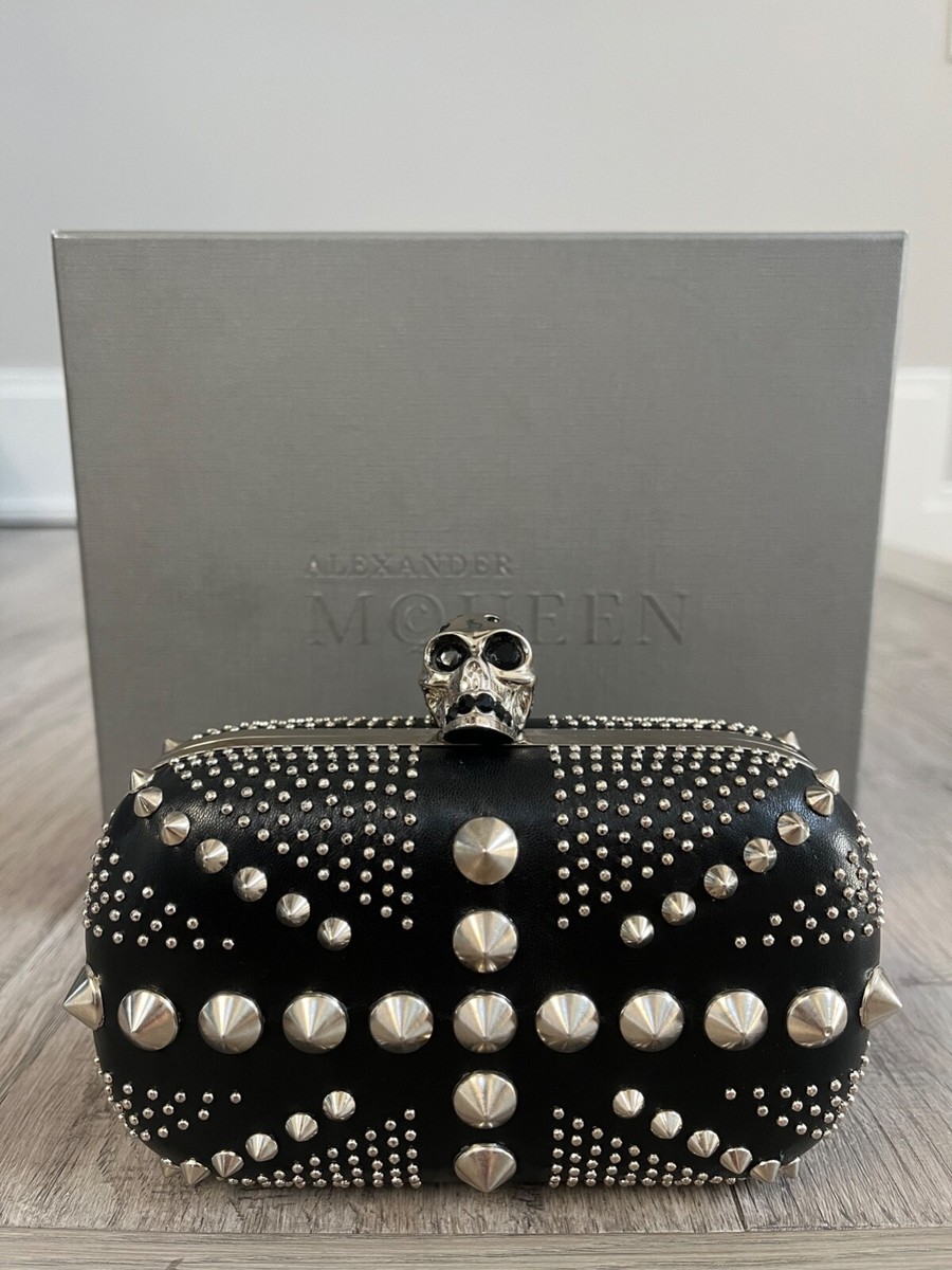 Alexander McQueen Skull Clasp Oval Studded Brittania Union Jack