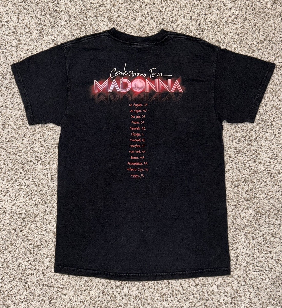 マドンナConfessions Tour 2006 Tシャツ ツアー アルバム Vintage