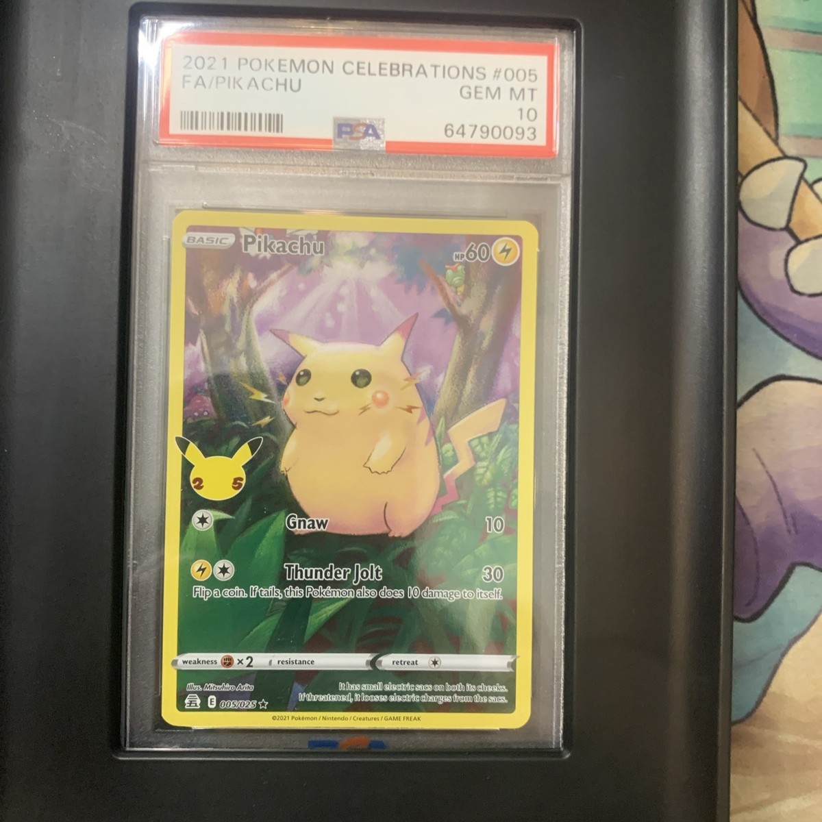 2021 Pokemon Pikachu Celebrations Full Art 005/025 PSA 10 Gem Mint