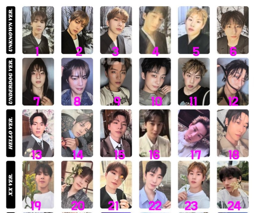 MONSTA X - THE X Album book / MD / DigiPack Official PHOTOCARD