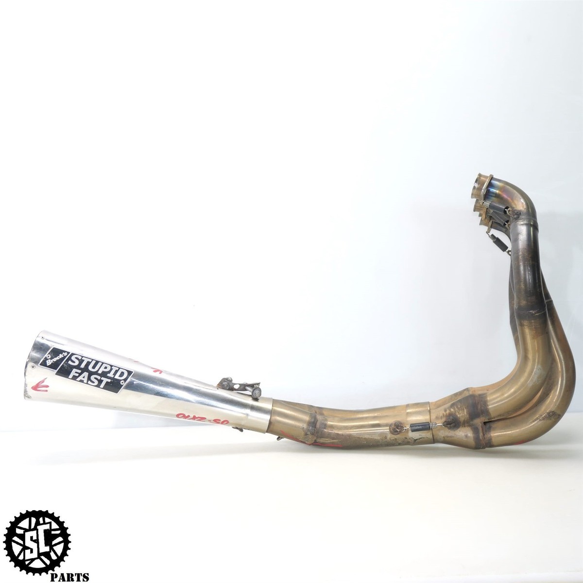 04 05 KAWASAKI NINJA ZX10R FULL EXHAUST SYSTEM BROCKS ALIEN HEAD