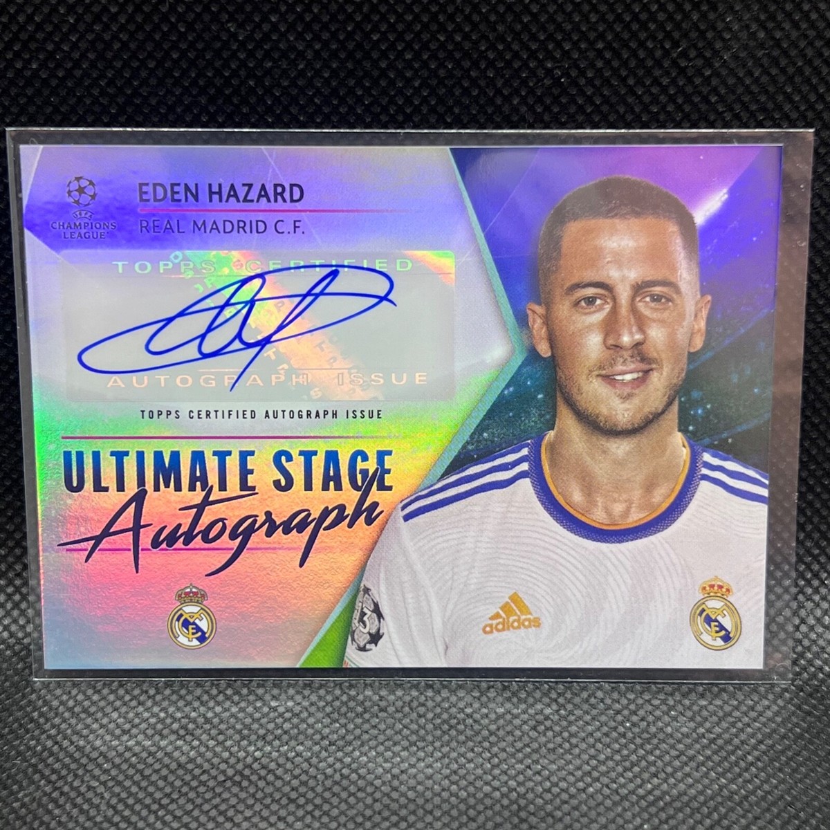 Eden Hazard サイン入りオートグラフカード