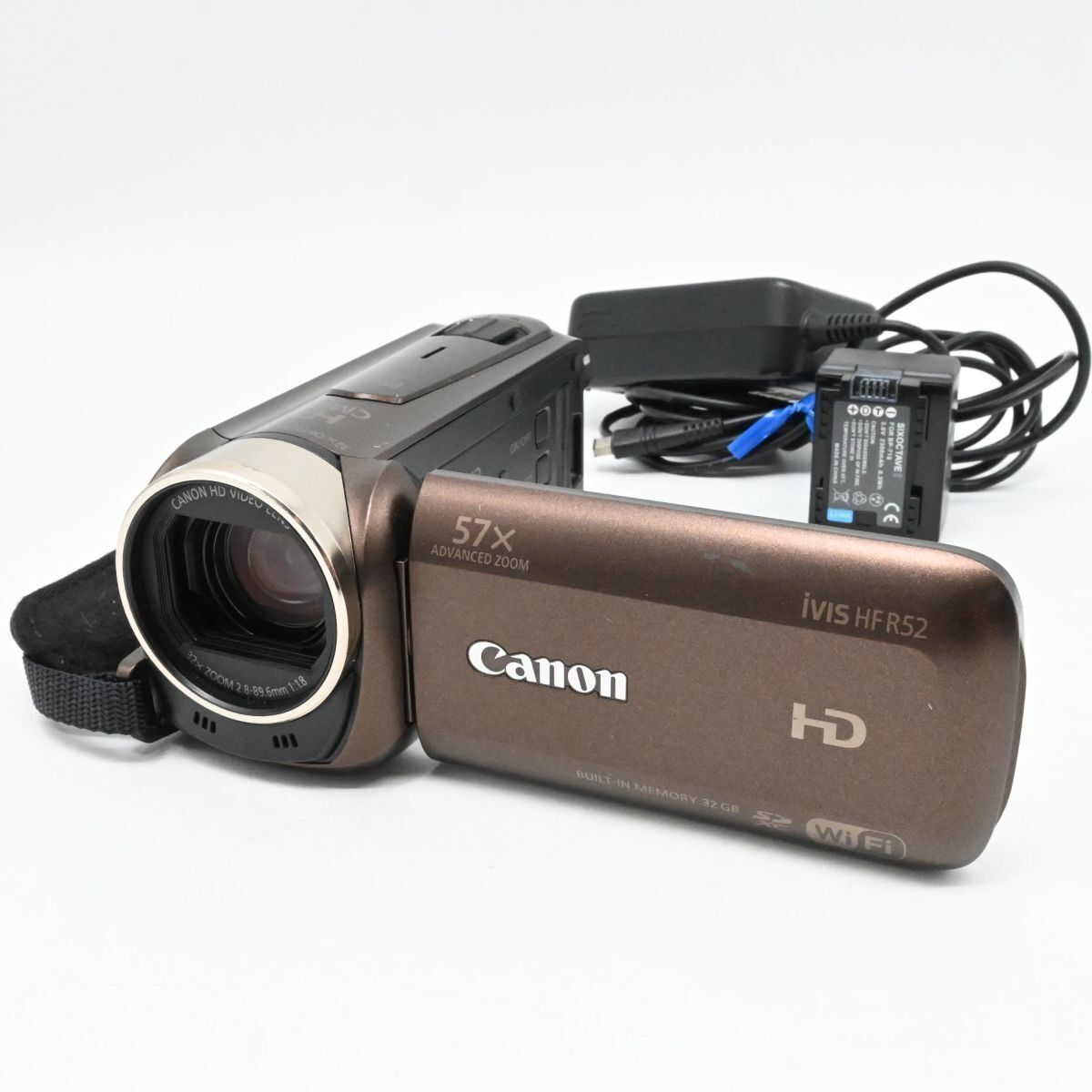 Canon 極美品✨ivis HF R52 ブラウン ビデオカメラ CANON iVIS HF R52