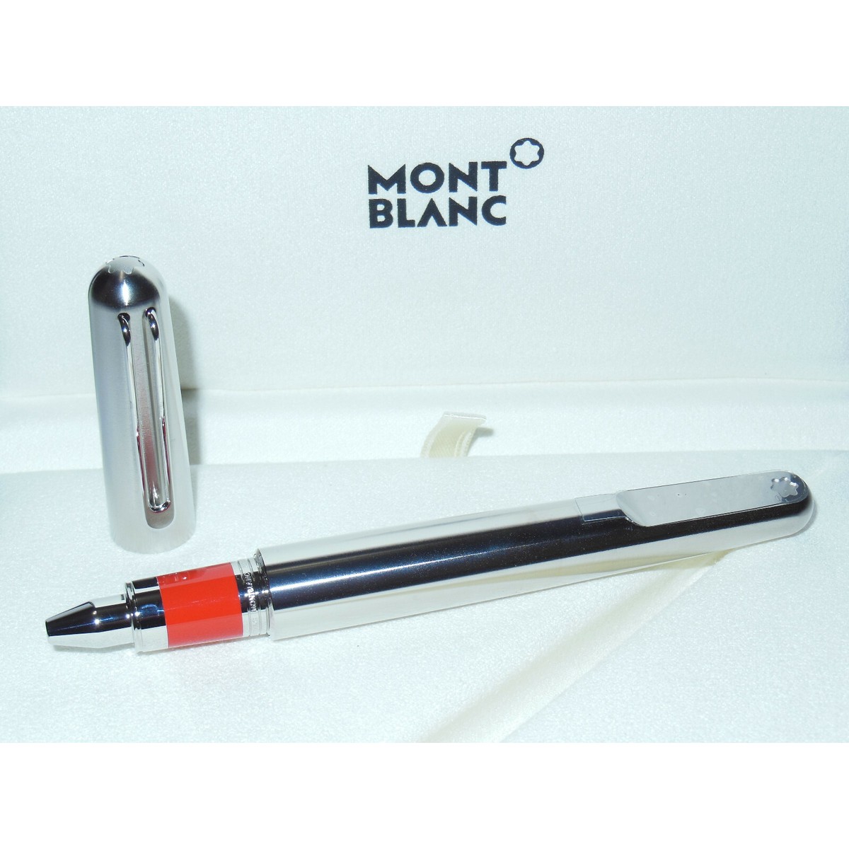 New* Montblanc M RED Signature Marc Newson Rollerball Pen 113623