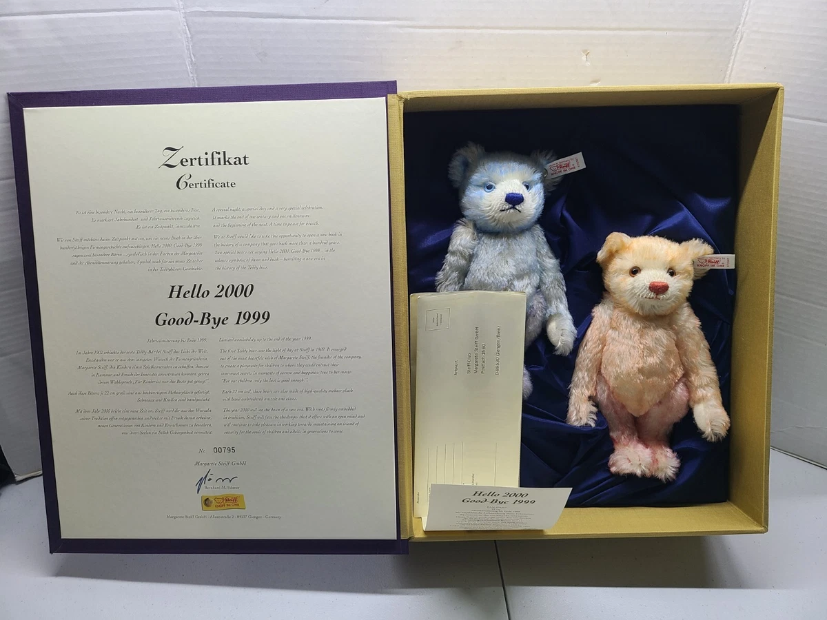 Steiff テディベア Hello 2000 Good-by 1999 【公式通販】