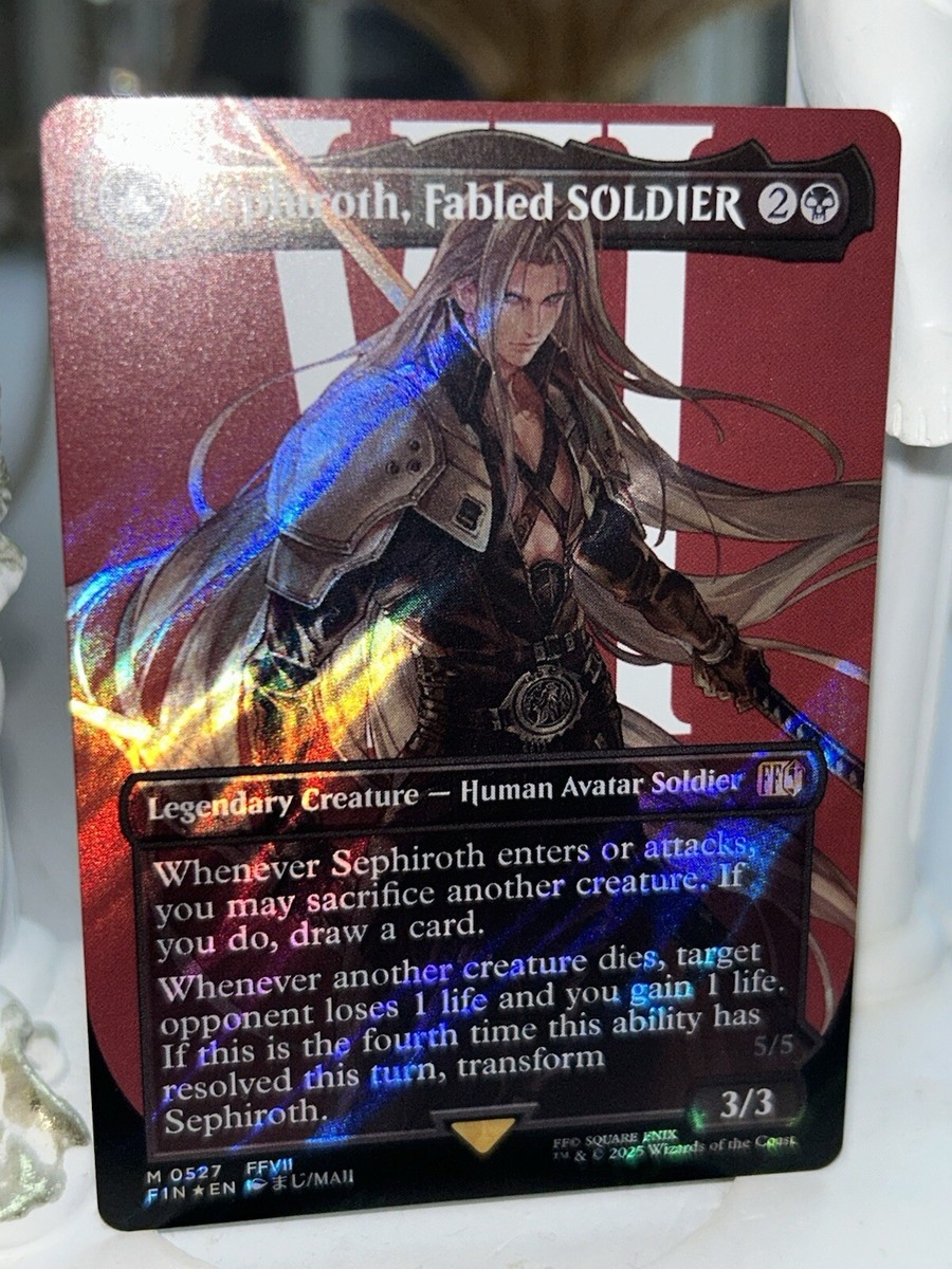 MTG 威名のソルジャー、セフィロス プレリリース foil プロモ 箔押し