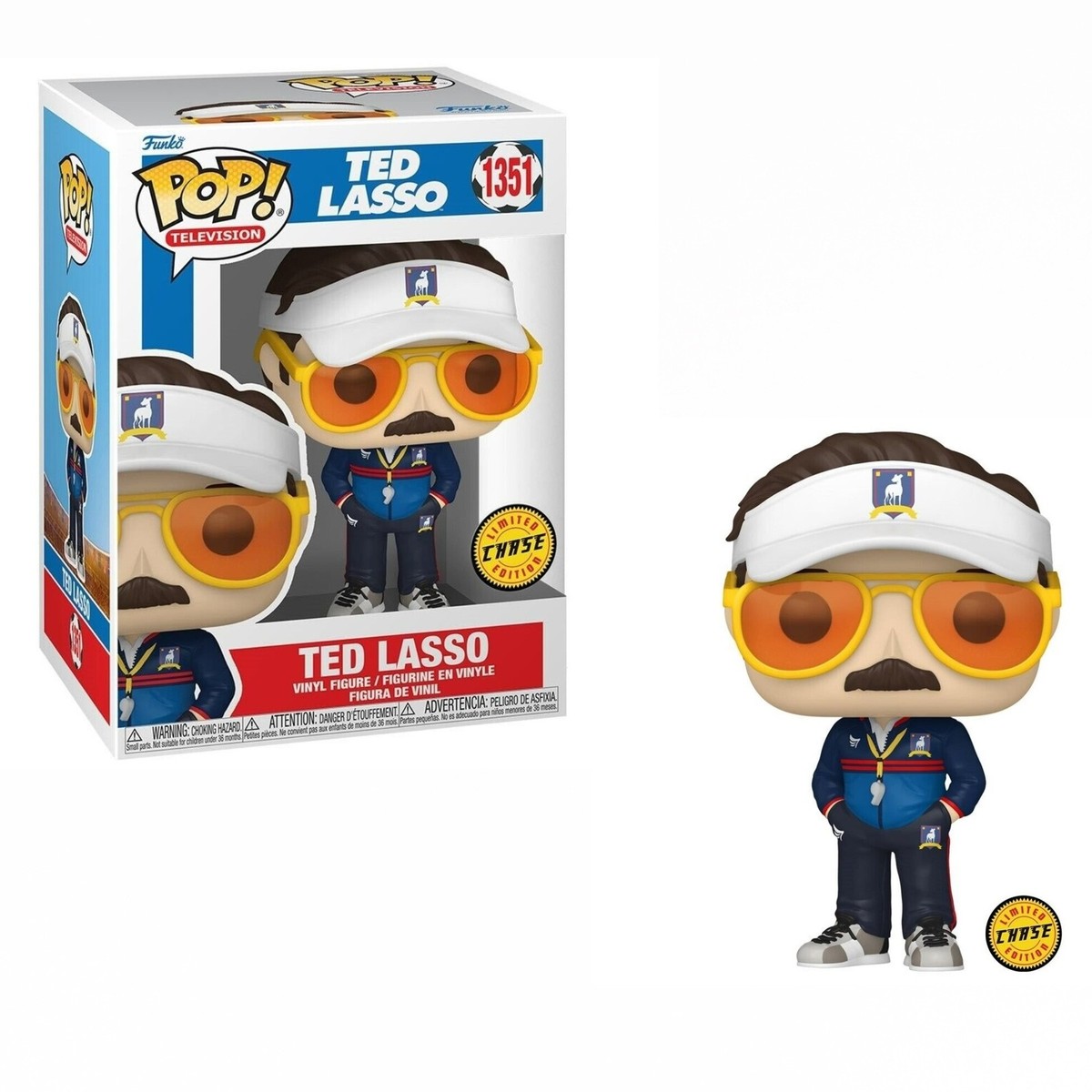 Funko Pop! Television 1351 Ted Lasso Vinyl Pop Action Figure Chase