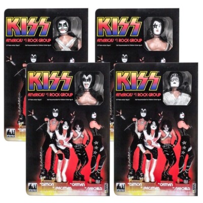 KISS 12 Inch Action Figures Series 9 Love Gun: Set of all 4 MEGO