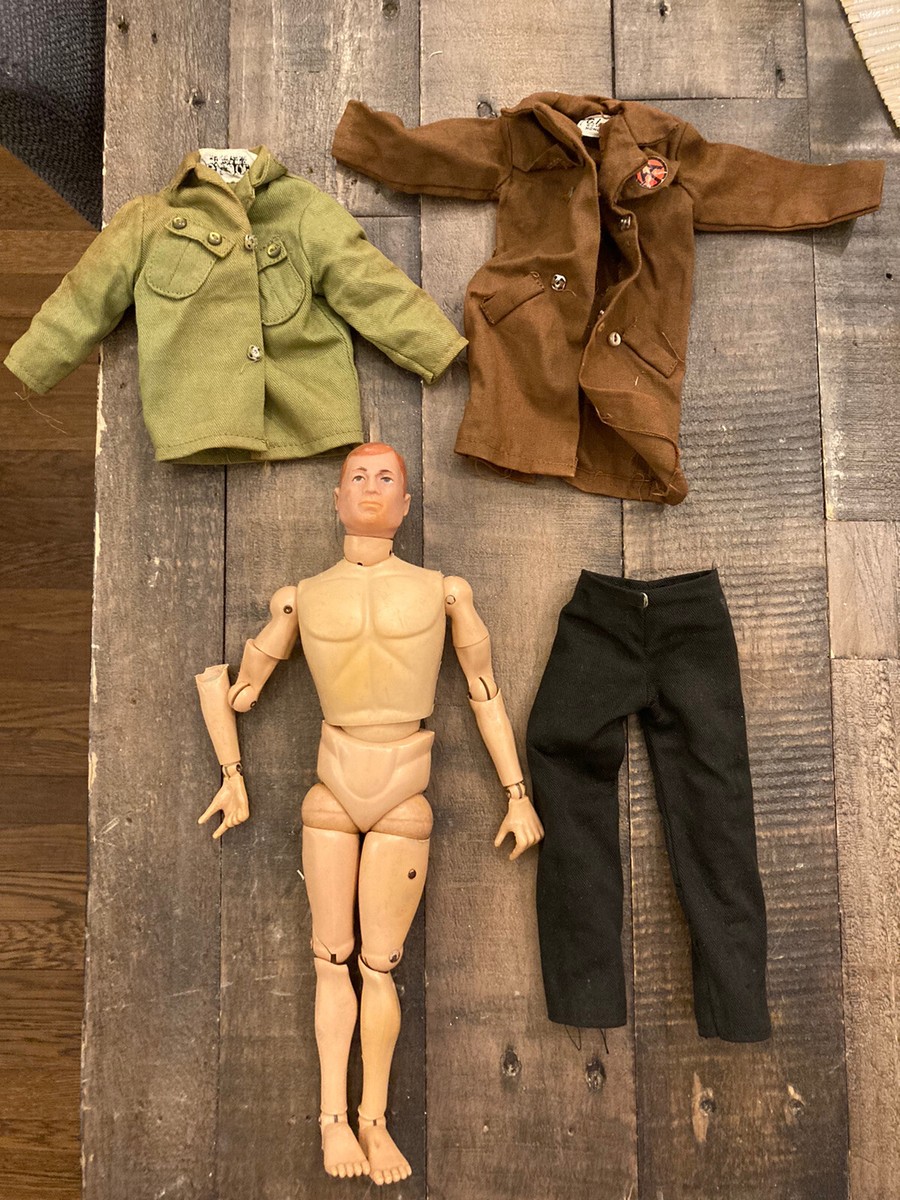 Vintage G.I. Joe Figure 1964 Red Hair Scar Face 