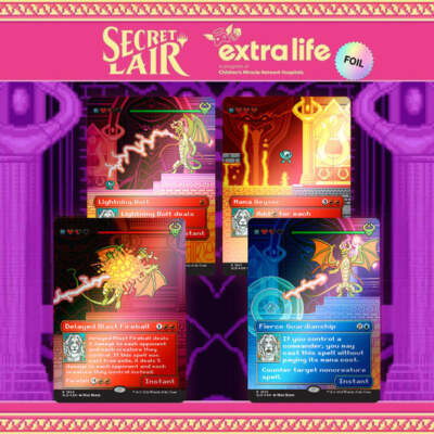 Magic the Gathering MTG Secret Lair - Pixel Perfect: Extra Life