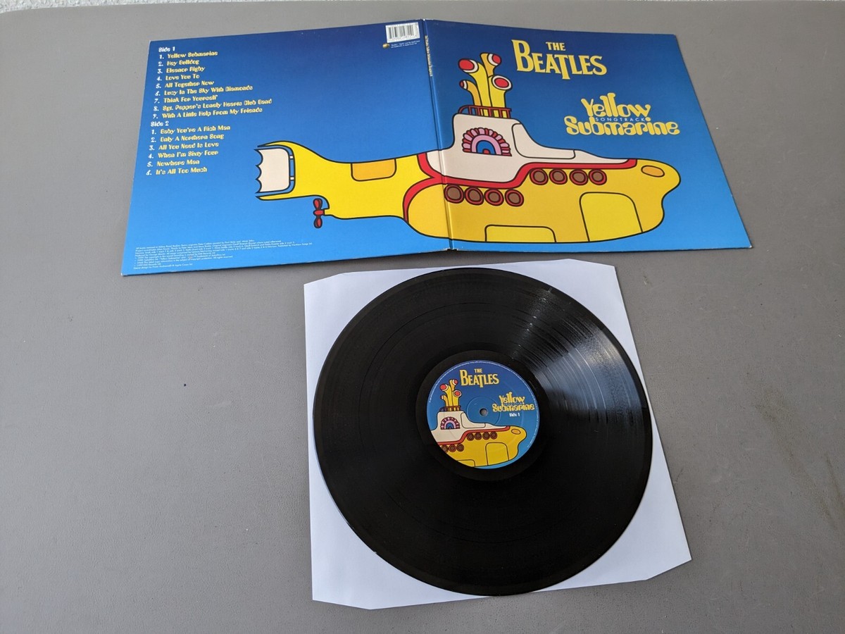 THE BEATLES original black Vinyl LP Yellow Submarine Songtrack