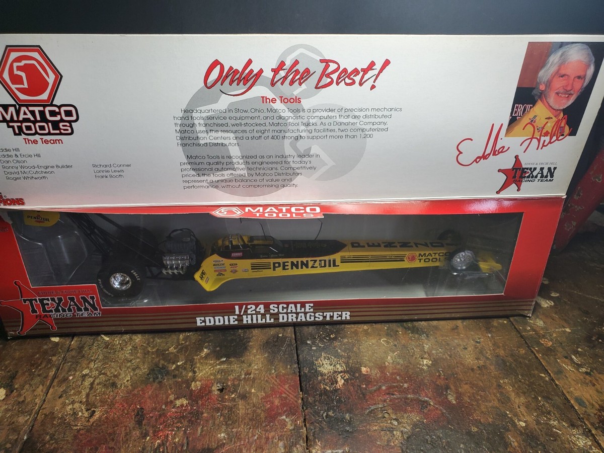 98 Eddie Hill Matco Tools 1:24 Diecast NHRA Top Fuel Dragster