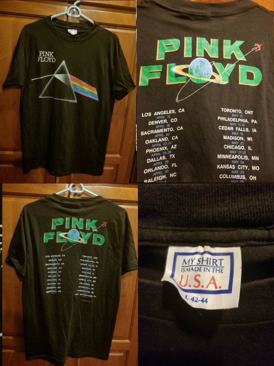 Vintage PINK FLOYD 1987 Concert Tour T-Shirt L Rare 80's Rock Band