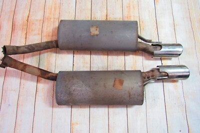 2000-2003 XJR x308 Jaguar Exhaust Muffler Pipe TIP CHROME set 2