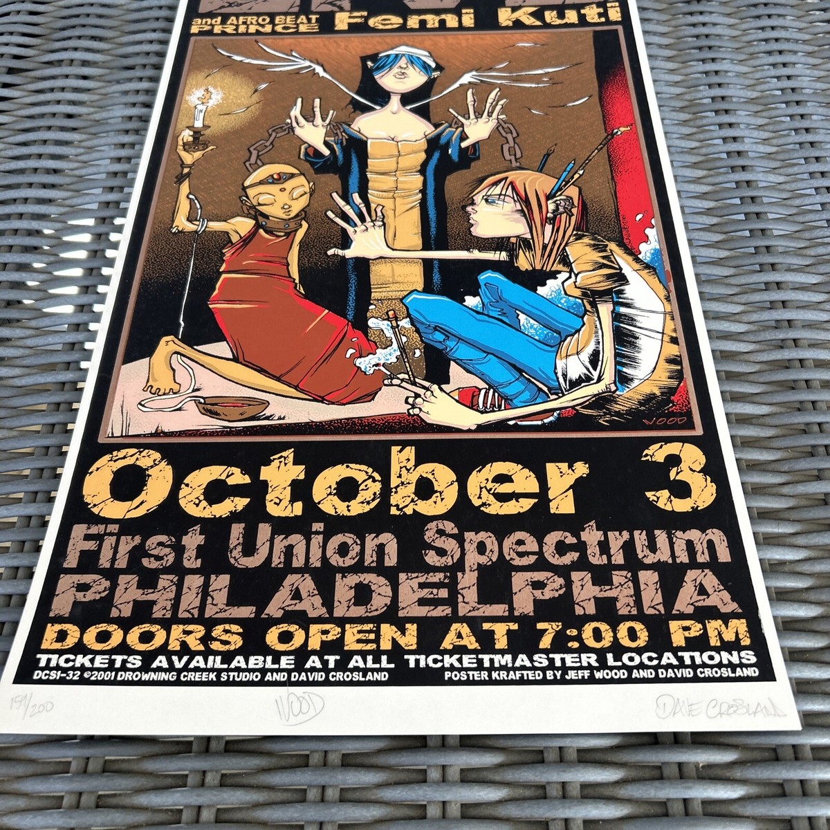 SIGNED & Numbered Janes Addiction 2001 Live In Pennsylvania