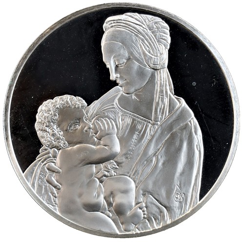 1974 SUNFLOWERS Vincent Van Gogh Franklin Mint 1888 2oz 925 Silver