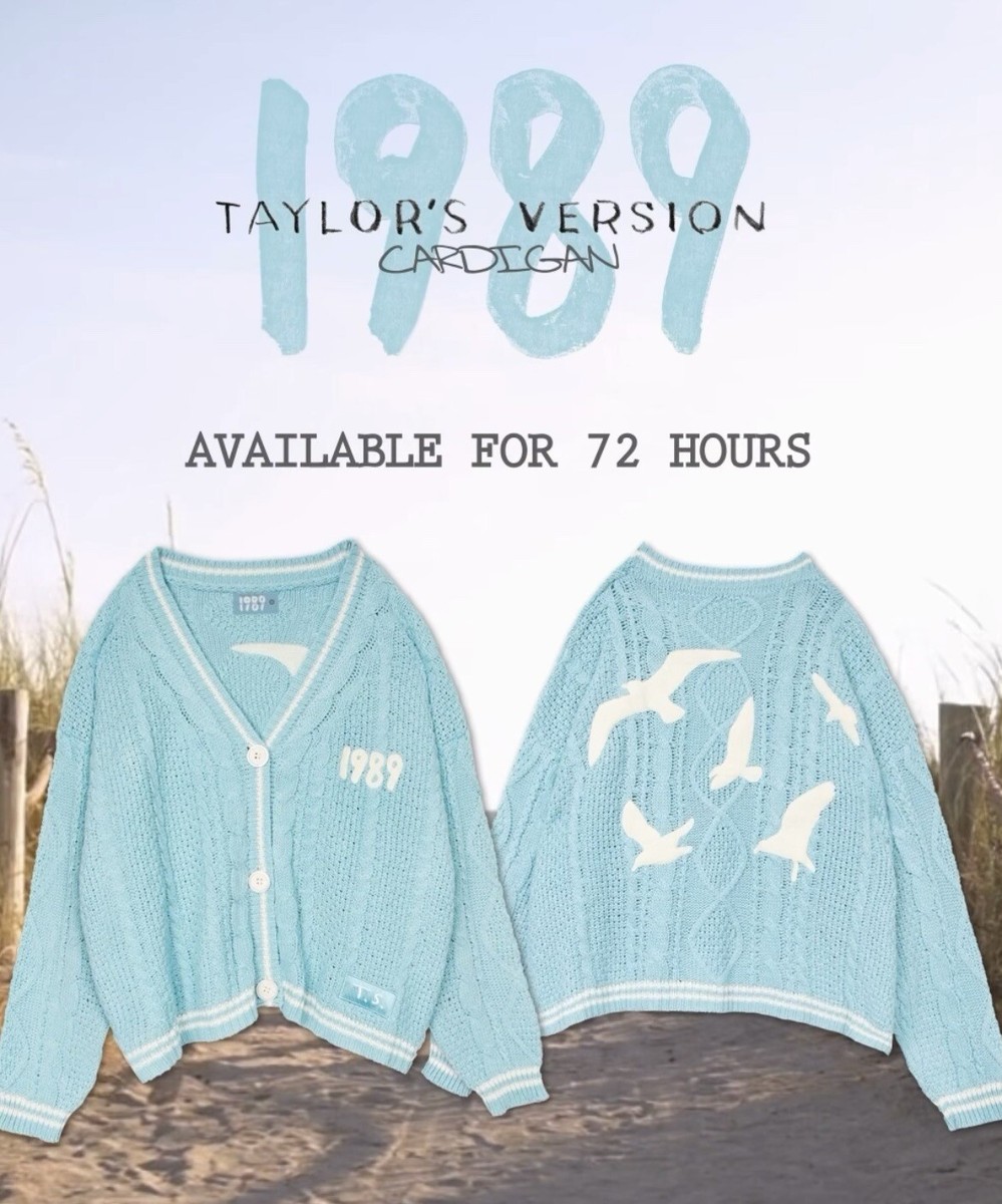NEW Taylor Swift 1989 Cardigan - Size XL/2XL - Rare Official Merch